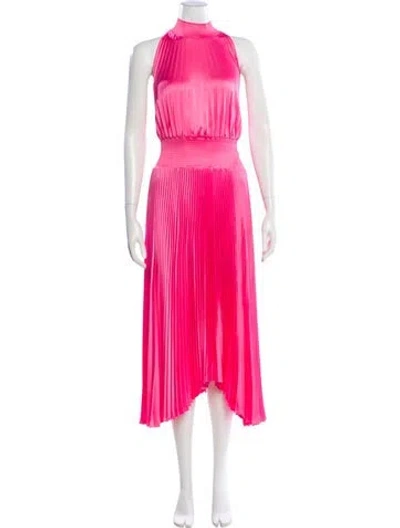 Pre-owned A.l.c Halterneck Long Dress In Pink