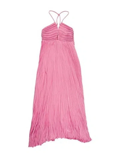 Pre-owned A.l.c Halterneck Long Dress In Pink