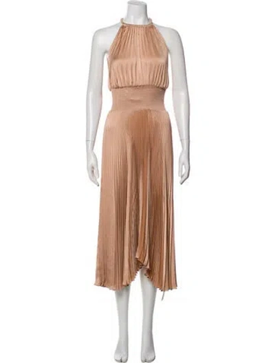Pre-owned A.l.c Halterneck Long Dress In Pink