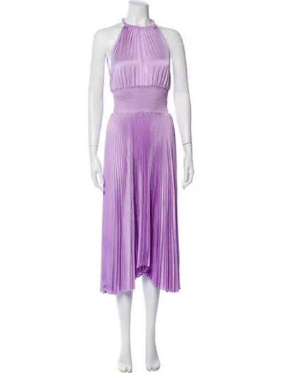 Pre-owned A.l.c Halterneck Long Dress In Purple