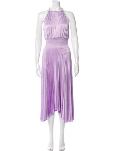 Pre-owned A.l.c Halterneck Long Dress In Purple
