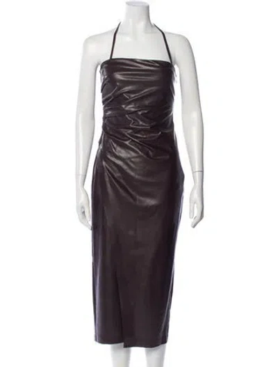 Pre-owned A.l.c Halterneck Long Dress In Purple