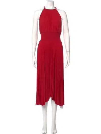 Pre-owned A.l.c Halterneck Long Dress In Red