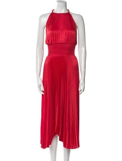Pre-owned A.l.c Halterneck Long Dress In Red