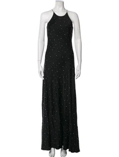 Pre-owned A.l.c Halterneck Long Dress W/ Tags In Black
