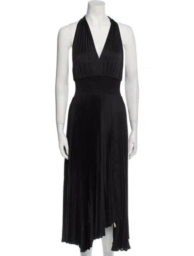 Pre-owned A.l.c Halterneck Long Dress W/ Tags In Black