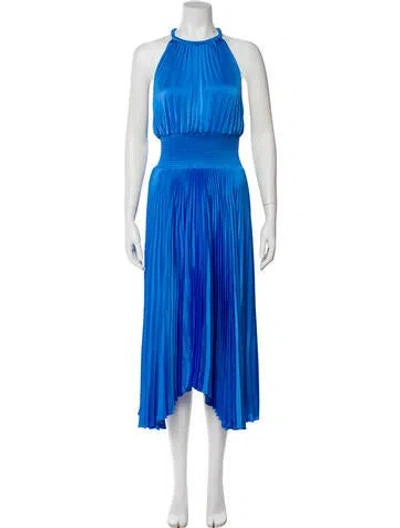 Pre-owned A.l.c Halterneck Long Dress W/ Tags In Blue