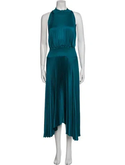 Pre-owned A.l.c Halterneck Long Dress W/ Tags In Blue