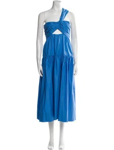 Pre-owned A.l.c Halterneck Long Dress W/ Tags In Blue
