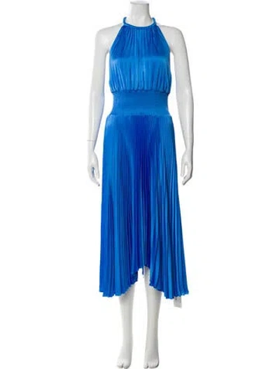 Pre-owned A.l.c Halterneck Long Dress W/ Tags In Blue
