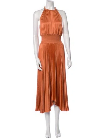 Pre-owned A.l.c Halterneck Long Dress W/ Tags In Neutral