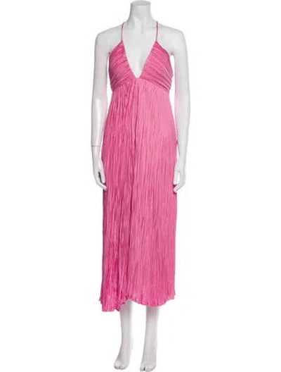 Pre-owned A.l.c Halterneck Long Dress W/ Tags In Pink