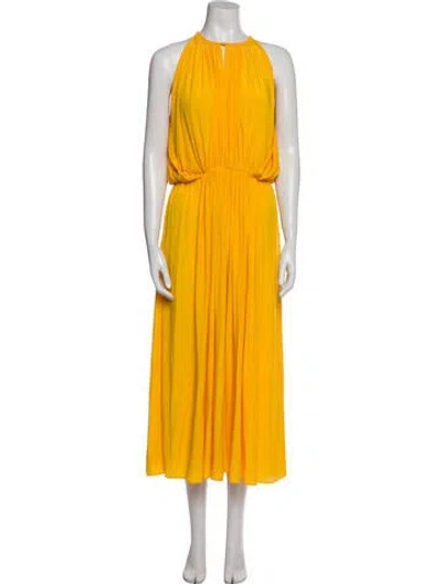 Pre-owned A.l.c Halterneck Long Dress In Yellow
