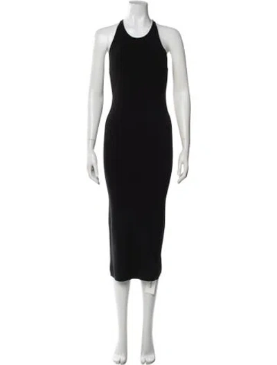 Pre-owned A.l.c Halterneck Midi Length Dress In Black