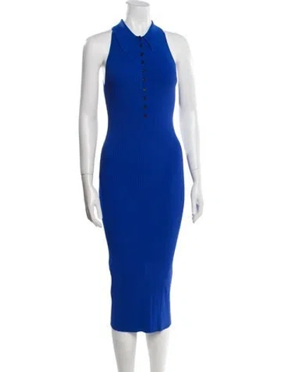 Pre-owned A.l.c Halterneck Midi Length Dress In Blue