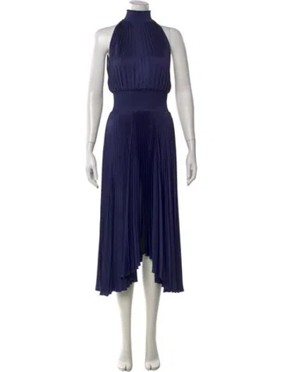 Pre-owned A.l.c Halterneck Midi Length Dress In Blue