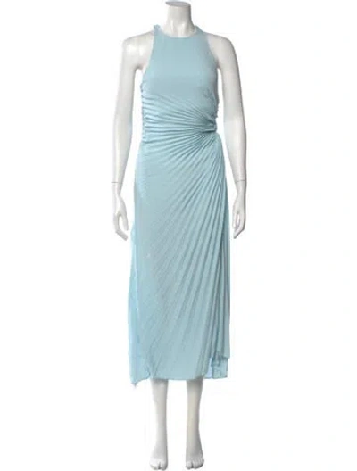 Pre-owned A.l.c Halterneck Midi Length Dress In Blue
