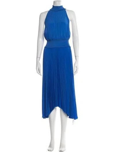 Pre-owned A.l.c Halterneck Midi Length Dress In Blue