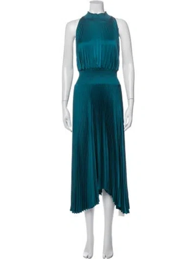 Pre-owned A.l.c Halterneck Midi Length Dress In Blue