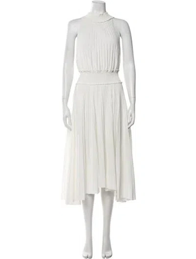 Pre-owned A.l.c Halterneck Midi Length Dress In Gray