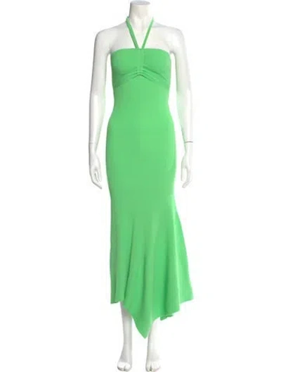 Pre-owned A.l.c Halterneck Midi Length Dress In Green
