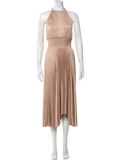Pre-owned A.l.c Halterneck Midi Length Dress In Neutral