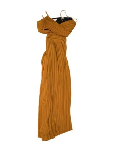 Pre-owned A.l.c Halterneck Midi Length Dress In Orange