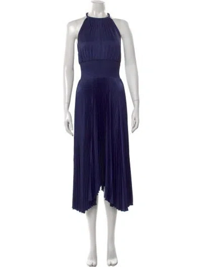 Pre-owned A.l.c Halterneck Midi Length Dress In Purple