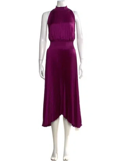 Pre-owned A.l.c Halterneck Midi Length Dress In Purple
