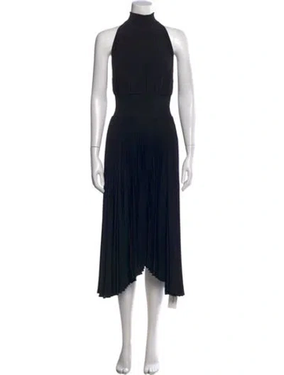 Pre-owned A.l.c Halterneck Midi Length Dress W/ Tags In Black
