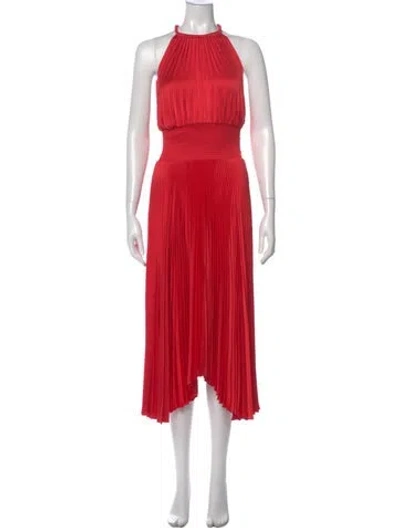 Pre-owned A.l.c Halterneck Midi Length Dress W/ Tags In Pink