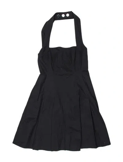 Pre-owned A.l.c Halterneck Mini Dress In Black