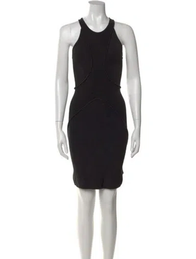 Pre-owned A.l.c Halterneck Mini Dress In Black