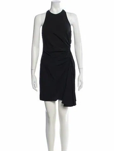 Pre-owned A.l.c Halterneck Mini Dress In Black