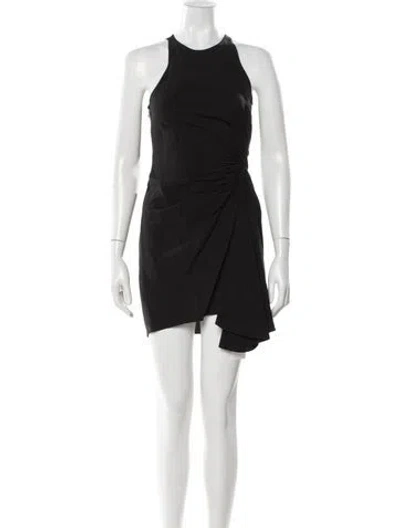 Pre-owned A.l.c Halterneck Mini Dress In Black