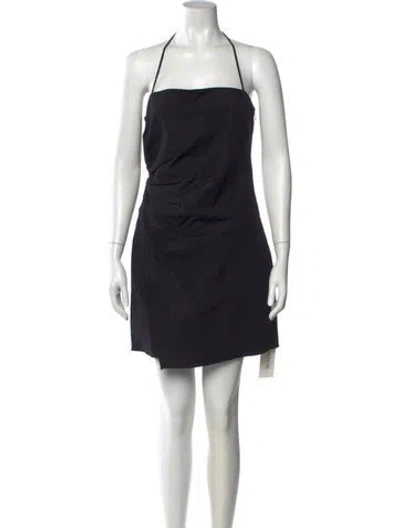 Pre-owned A.l.c Halterneck Mini Dress In Black