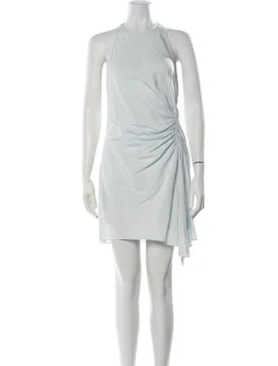 Pre-owned A.l.c Halterneck Mini Dress In Blue