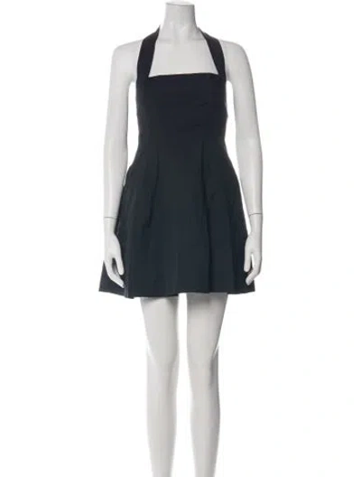 Pre-owned A.l.c Halterneck Mini Dress In Blue