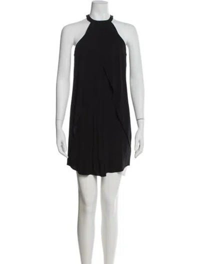 Pre-owned A.l.c Halterneck Mini Dress In Gray