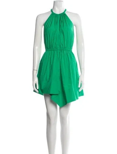 Pre-owned A.l.c Halterneck Mini Dress In Green