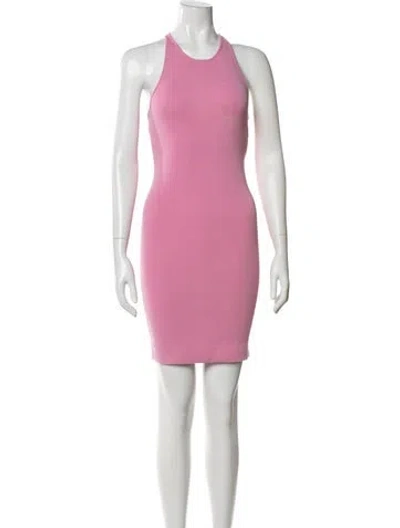Pre-owned A.l.c Halterneck Mini Dress In Pink