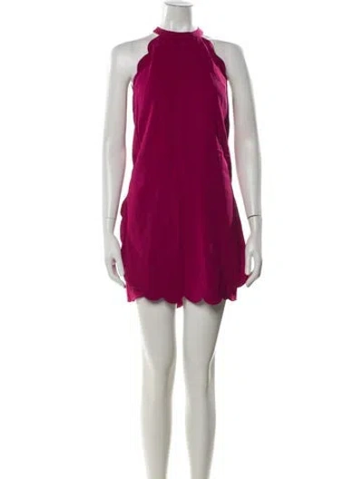 Pre-owned A.l.c Halterneck Mini Dress In Pink