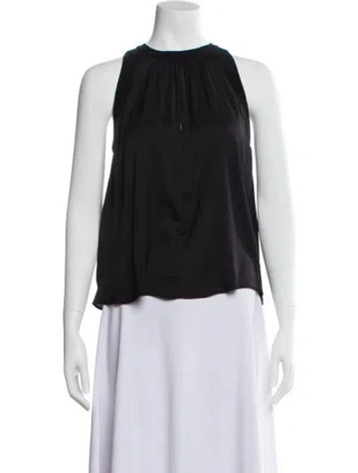 Pre-owned A.l.c Halterneck Sleeveless Blouse In Blue