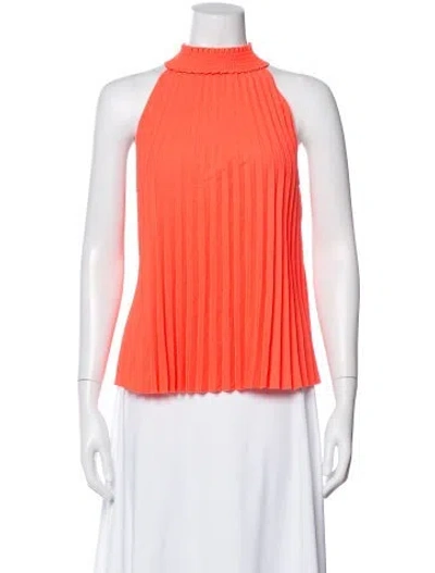 Pre-owned A.l.c Halterneck Sleeveless Blouse In Orange