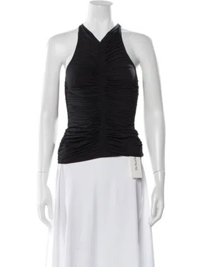 Pre-owned A.l.c Halterneck Sleeveless Top In Black