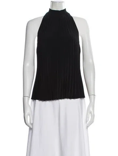 Pre-owned A.l.c Halterneck Sleeveless Top In Black
