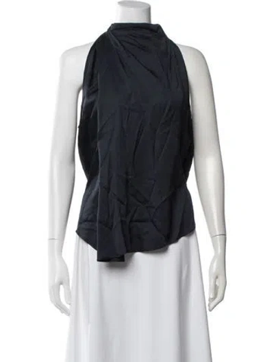 Pre-owned A.l.c Halterneck Sleeveless Top In Blue