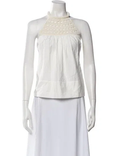 Pre-owned A.l.c Halterneck Sleeveless Top In Neutral