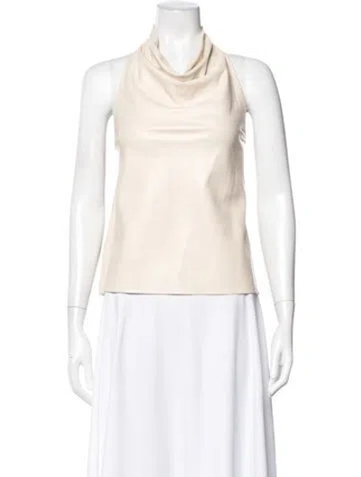 Pre-owned A.l.c Halterneck Sleeveless Top In Neutral