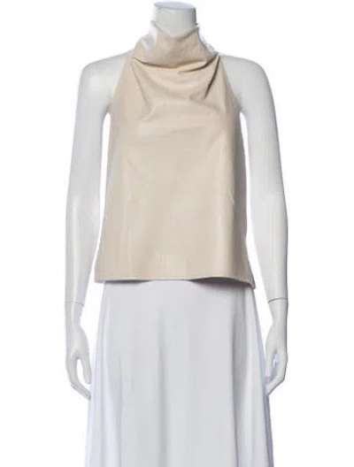Pre-owned A.l.c Halterneck Sleeveless Top In Neutral